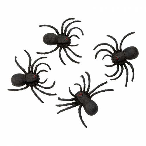 Spindlar 4-pack i gruppen Hgtider / Halloween / Halloweendekoration hos PARTAJSHOP AB (96401)