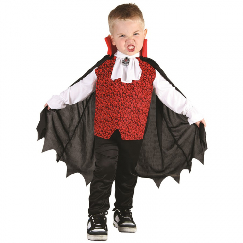 Dracula Barndrkt 92-104 i gruppen Hgtider / Halloween / Halloweendrkter / Vampyrdrkter hos PARTAJSHOP AB (96442-2)