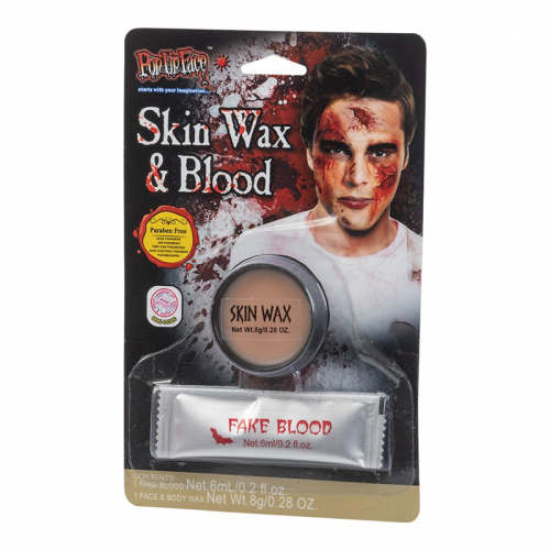 Skin vax och blod i gruppen Hgtider / Halloween / Halloweensmink hos PARTAJSHOP AB (96496)