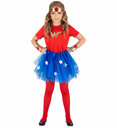 Wonder Girl 3-5 år i gruppen Maskerad / Maskeradkläder / Superhjältedräkter hos PARTAJSHOP AB (96548)