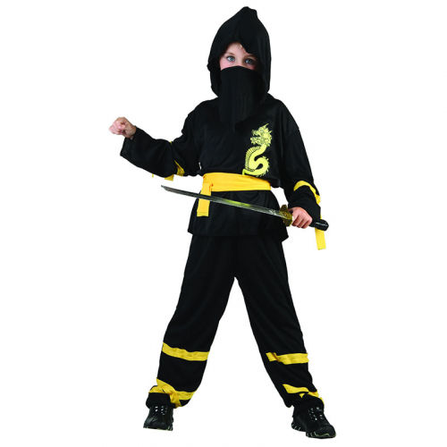 Kostym Ninja i gruppen Hgtider / Halloween / Halloweendrkter / Barndrkter hos PARTAJSHOP AB (96569r)