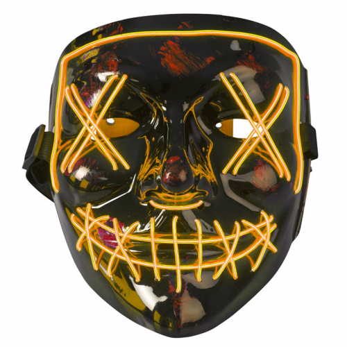 LED Mask El Wire Purge Orange  i gruppen Hgtider / Halloween / Halloweentillbehr hos PARTAJSHOP AB (96740)