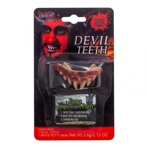 Djvulstnder med tandpasta i gruppen Hgtider / Halloween / Halloweentillbehr hos PARTAJSHOP AB (96787)