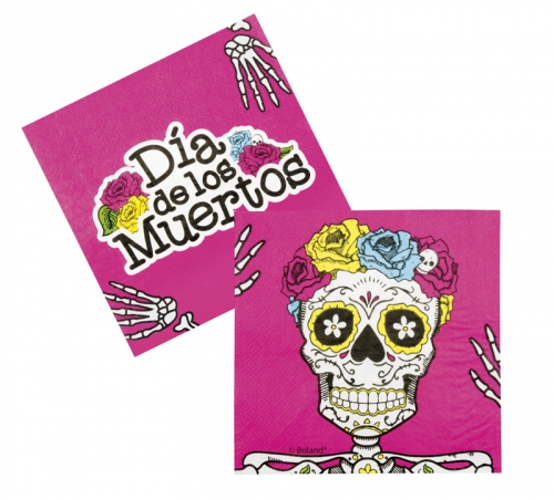 Servetter Day of the dead i gruppen Festartiklar / Dukning / Servetter hos PARTAJSHOP AB (97027)