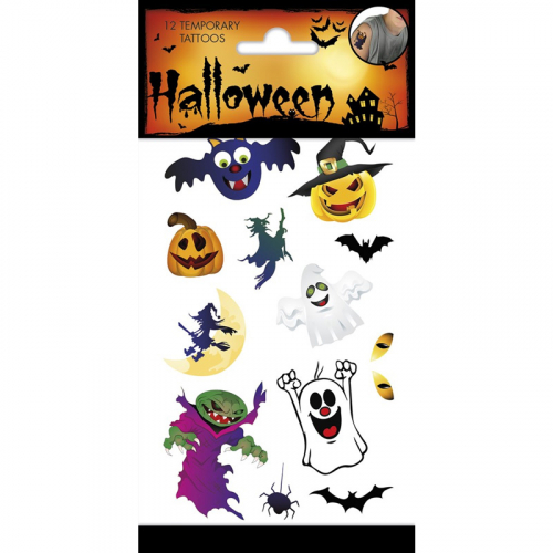 Tattoos Halloween i gruppen Maskerad / Maskeradtillbehr / Tatueringar hos PARTAJSHOP AB (97075)