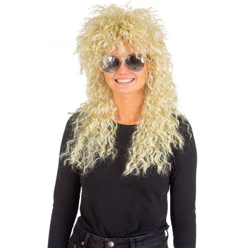 Peruk Rock Blond i gruppen Maskerad / Maskeradteman / 80-talstema hos PARTAJSHOP AB (97097)