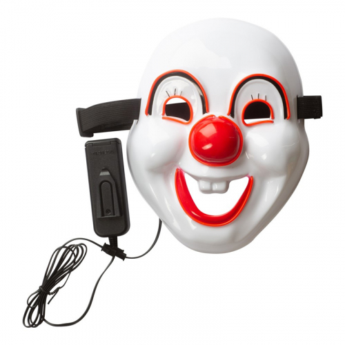 Ledmask Clown i gruppen Hgtider / Halloween / Halloweenmasker hos PARTAJSHOP AB (97116a)