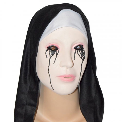 Latexmask grtande nunna i gruppen Hgtider / Halloween / Halloweenmasker hos PARTAJSHOP AB (97131)