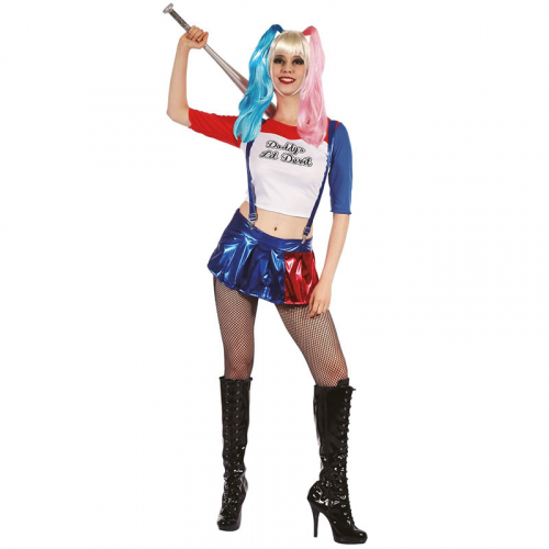 HARLEY QUINN Maskeraddrkt i gruppen Hgtider / Halloween / Halloweendrkter / Filmkaraktrer hos PARTAJSHOP AB (97267)