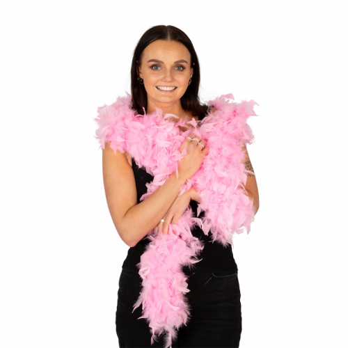 Fjäderboa Ljusrosa i gruppen Högtider / Möhippa / Accessoarer Möhippa hos PARTAJSHOP AB (97584)