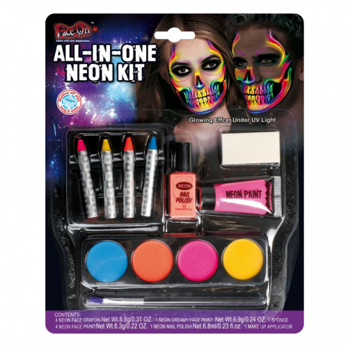Smink kit i gruppen Smink & hårfärg / Ansikts- & kroppsfärg / Uv-färger  hos PARTAJSHOP AB (97640)