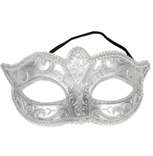 Ögonmask med silverdetaljer i gruppen Högtider / Nyårsafton / Nyårsaccessoarer hos PARTAJSHOP AB (97662)