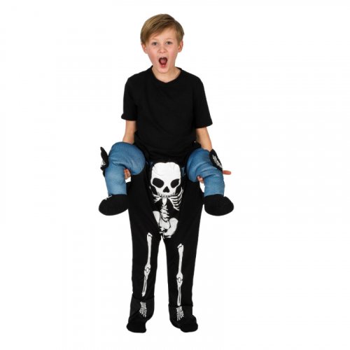 Skelett som bär barnet i gruppen Maskerad / Maskeradkläder / Halloweendräkter / Halloweenkläder barn hos PARTAJSHOP AB (97806)