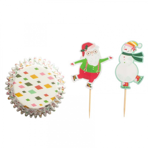 CupCake-kit Jul i gruppen Hgtider / Jul / Juldukning hos PARTAJSHOP AB (98220)