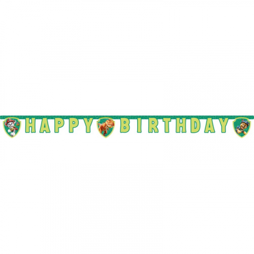 Girlang Paw Patrol Dino Happy Birthday i gruppen Festartiklar / Dekorationer / Girlanger & vimplar hos PARTAJSHOP AB (98800A)