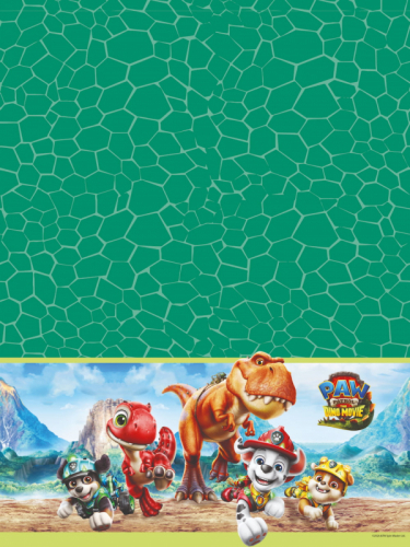 Bordsduk Paw Patrol Dino 120x180cm i gruppen Festartiklar / Dukning / Bordsdukar hos PARTAJSHOP AB (98804A)