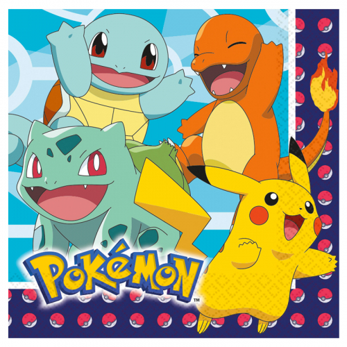 Servetter Pokemon i gruppen Festartiklar / Barnkalas / Pokmon hos PARTAJSHOP AB (9904821)