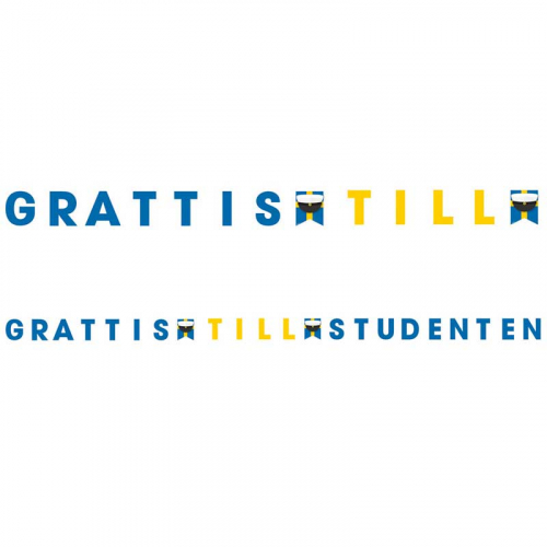 Bokstavsgirlang Studenten  i gruppen Hgtider / Studenten / Studentdekorationer hos PARTAJSHOP AB (9905014)