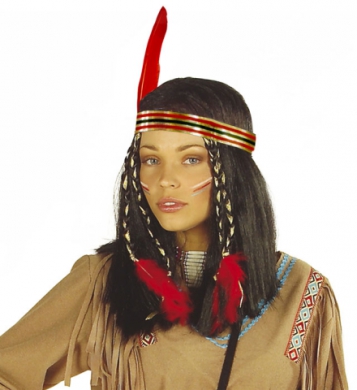 Peruk Pocahontas i gruppen Maskerad / Peruker / Damperuker hos PARTAJSHOP AB (A6140)
