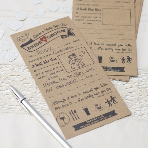 Advice Cards  i gruppen Hgtider / Brllop / Brllopsteman / Rustic hos PARTAJSHOP AB (AF-710)