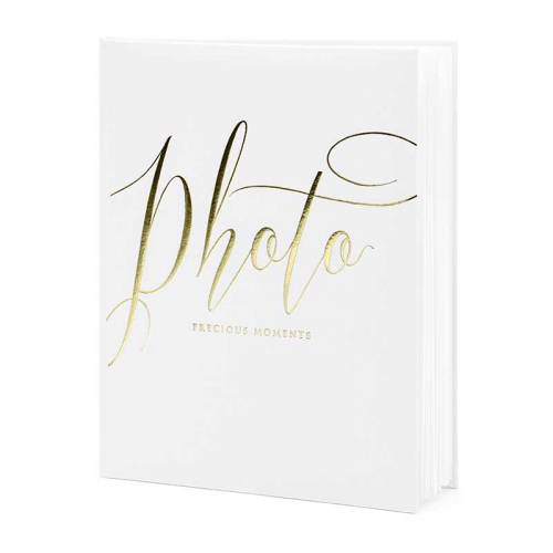 Fotoalbum Gold & White i gruppen Hgtider / Brllop / Brllopsteman / Boho hos PARTAJSHOP AB (AZ2-008)