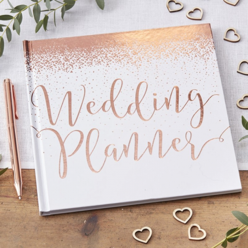 Bok Wedding Planner i gruppen Hgtider / Brllop / Brllopsteman / Rosegold hos PARTAJSHOP AB (BB-306)