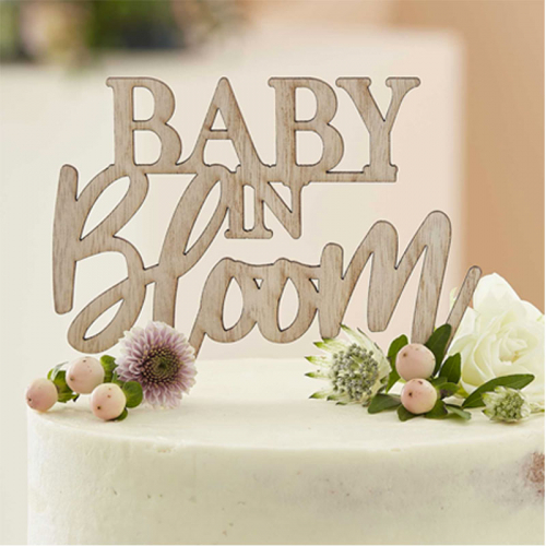 Cake Topper Baby in bloom  i gruppen Hgtider / Baby shower / Baby In Bloom hos PARTAJSHOP AB (BL-101)