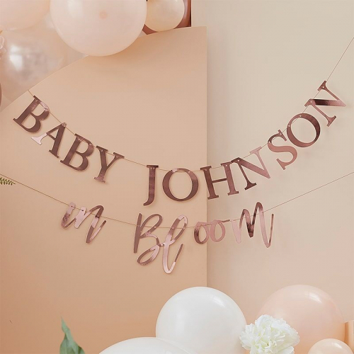 Girlang Babyshower DIY i gruppen Hgtider / Baby shower / Baby In Bloom hos PARTAJSHOP AB (BL-115)