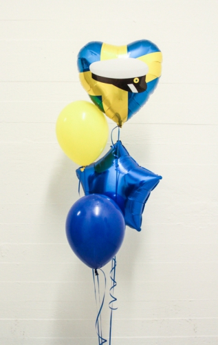 Ballongbukett nr.4 i gruppen Festartiklar / Ballonger / Uppblsta Heliumballonger  hos PARTAJSHOP AB (Ballongbukett_student_4)