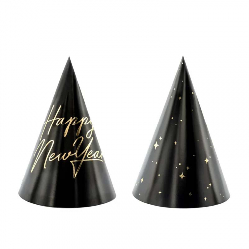 Partyhattar Happy New Year i gruppen Hgtider / Nyrsafton / Nyrsaccessoarer hos PARTAJSHOP AB (CPP27)