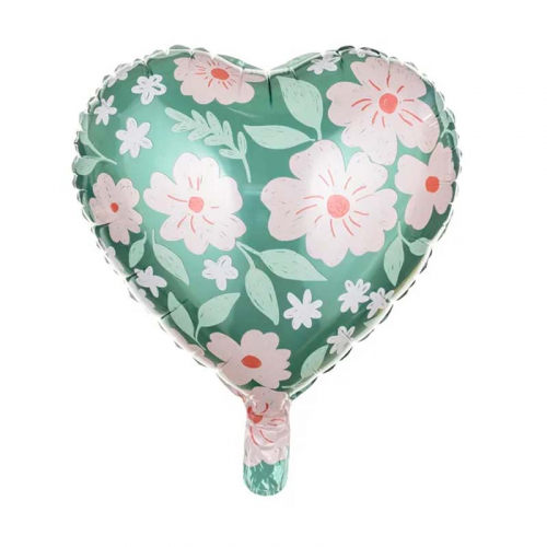 Folieballong Hjrta med blommor i gruppen Hgtider / Alla hjrtans dag  / Ballonger Alla Hjrtans Dag hos PARTAJSHOP AB (FB124)