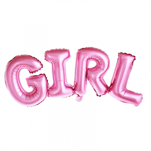 Folieballong Girl Rosa i gruppen Hgtider / Baby shower / It's a GIRL hos PARTAJSHOP AB (FB7M-081)