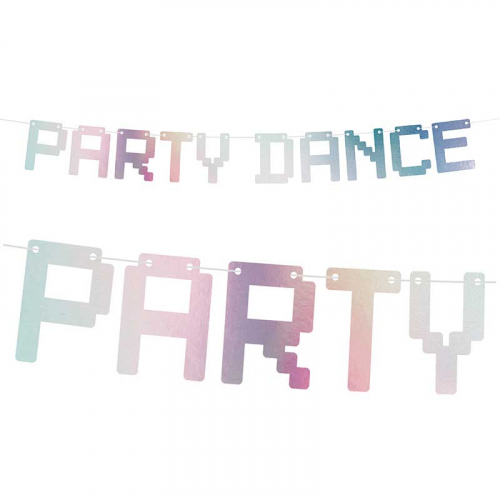 Girlang Party Dance Holografisk i gruppen Hgtider / Nyrsafton / Nyrsdekoration hos PARTAJSHOP AB (GRL80-017)
