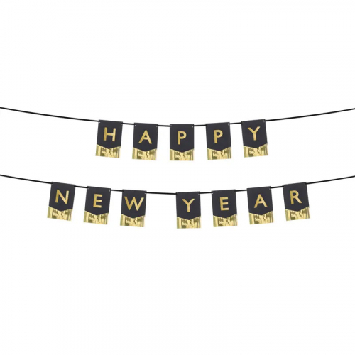 Happy New Year banner i gruppen Hgtider / Nyrsafton / Nyrsaccessoarer hos PARTAJSHOP AB (GRL93)