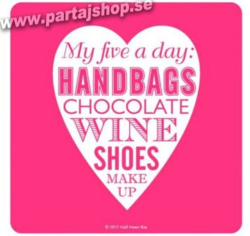 Glasunderlgg i gruppen Bar & Spel / Glasunderlgg hos PARTAJSHOP AB (HANDBAGS-S153)