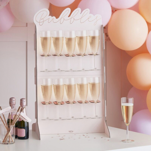 Prosecco-stllning Bubbles i gruppen Hgtider / Mhippa / Mhippa Teman / Bride To Be Floral  hos PARTAJSHOP AB (HN-815)