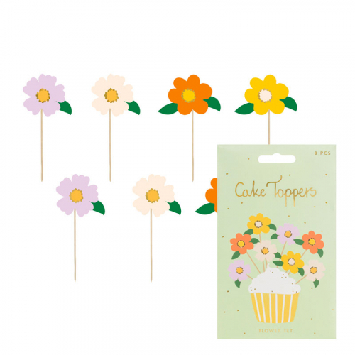 Cake Toppers Flowers i gruppen Hgtider / Dop / Dop Dekorationer hos PARTAJSHOP AB (KPT64)