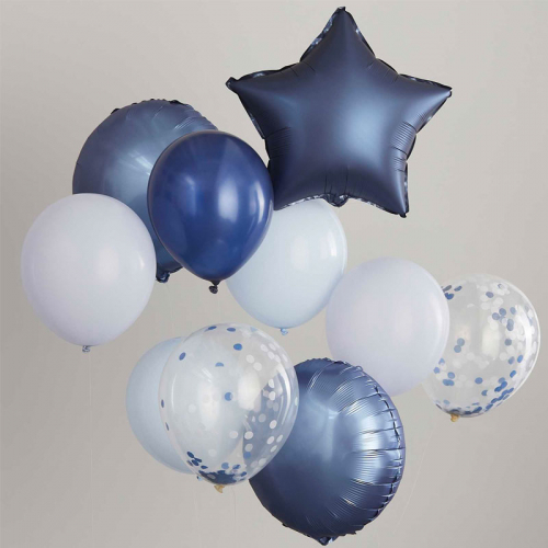 Ballonger Mix Bl i gruppen Festartiklar / Festteman / Fdelsedagsfest / Bltt hos PARTAJSHOP AB (MIX-505)