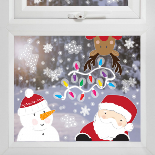 Window Stickers Julmotiv i gruppen Hgtider / Jul / Jultillbehr hos PARTAJSHOP AB (MRY-133)