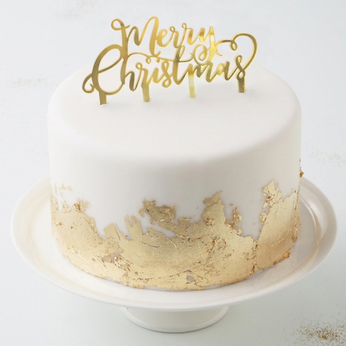 Cake Topper - Merry Christmas i gruppen Hgtider / Jul / Juldekorationer hos PARTAJSHOP AB (MS-201)