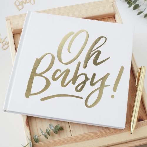 Gstbok Oh Baby i gruppen Hgtider / Baby shower / Babyshower Tillbehr hos PARTAJSHOP AB (OB-128)