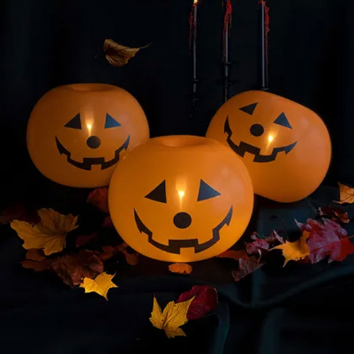 LED-ballong Pumpa 5-pack i gruppen Hgtider / Halloween / Halloweenballonger hos PARTAJSHOP AB (PLB1)