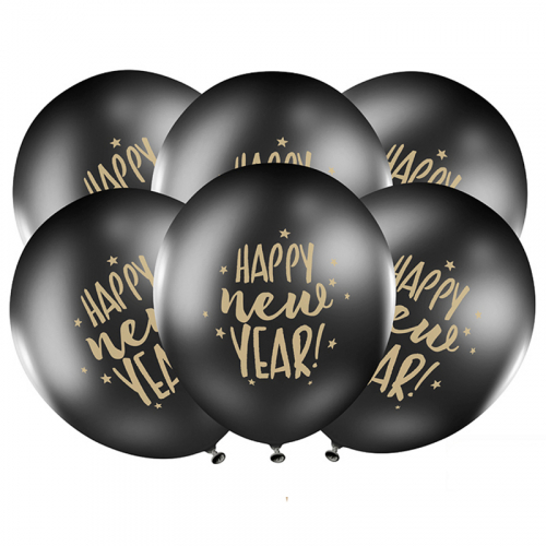 Ballonger Happy New Year i gruppen Hgtider / Nyrsafton / Nyrsdekoration hos PARTAJSHOP AB (SB14P-201-010-6)