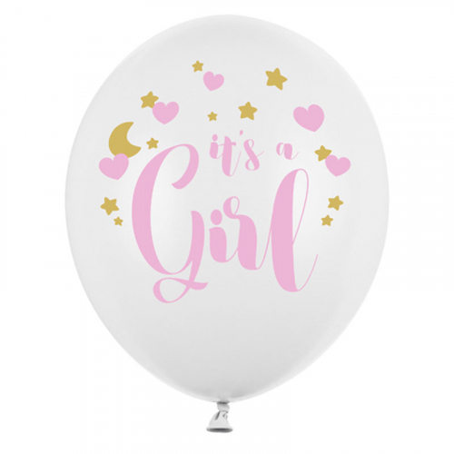 Ballonger It's a Girl 6-pack  i gruppen Hgtider / Baby shower / It's a GIRL hos PARTAJSHOP AB (SB14P-233-008-6)