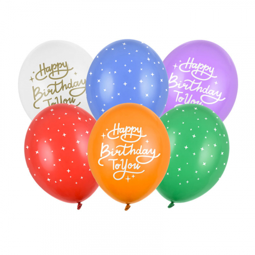 Ballonger Birthday Rainbow i gruppen Festartiklar / Ballonger / Latexballonger hos PARTAJSHOP AB (SB14P-320-000-6)