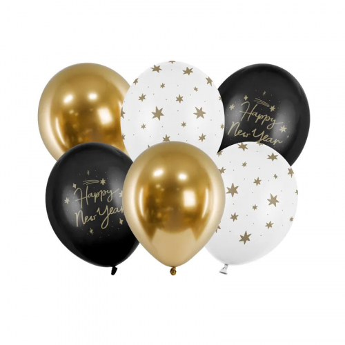 Ballonger Happy New Year i gruppen Hgtider / Nyrsafton / Nyrsballonger hos PARTAJSHOP AB (SB14P-331-000-6)