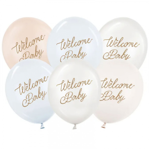 Ballonger Welcome Baby Blå i gruppen Festartiklar / Ballonger hos PARTAJSHOP AB (SB14P-342-001-6)