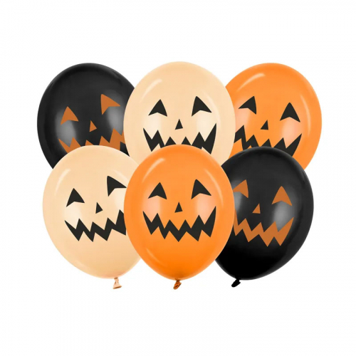Ballonger Pumpkin 6-pack i gruppen Hgtider / Halloween / Halloweenballonger hos PARTAJSHOP AB (SB14P-345-000-6)