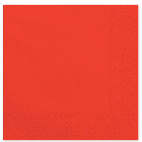 Servetter röd 20-pack i gruppen Festartiklar / Dukning / Engångsartiklar hos PARTAJSHOP AB (SP33-109-007)