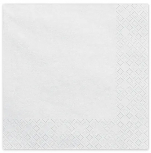 Servetter vita 20-pack i gruppen Festartiklar / Dukning / Engångsartiklar hos PARTAJSHOP AB (SP33-109-008)